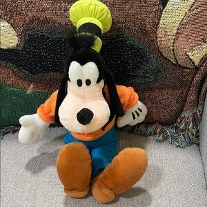 Playful Plush Dog Toy - Orange, Black, Blue